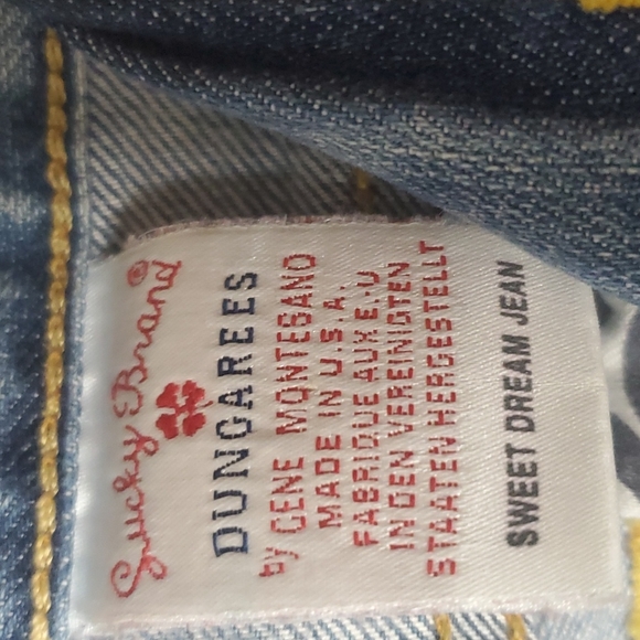 LUCKY BRAND DUNGAREES JEANS 👖 - Picture 7 of 10